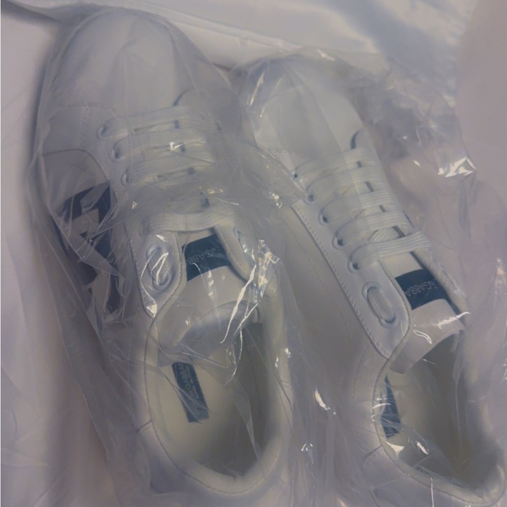 Dolce & Gabbana White and Blue Sneakers
